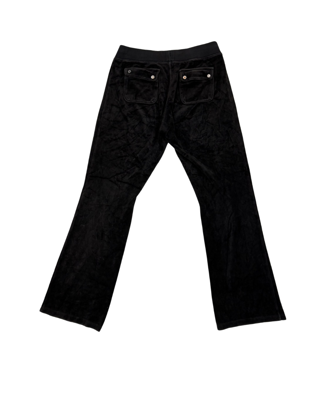 Juicy Couture Black Label Velour Rhinestone Crown Tracksuit Pants - S | Waist: 26"