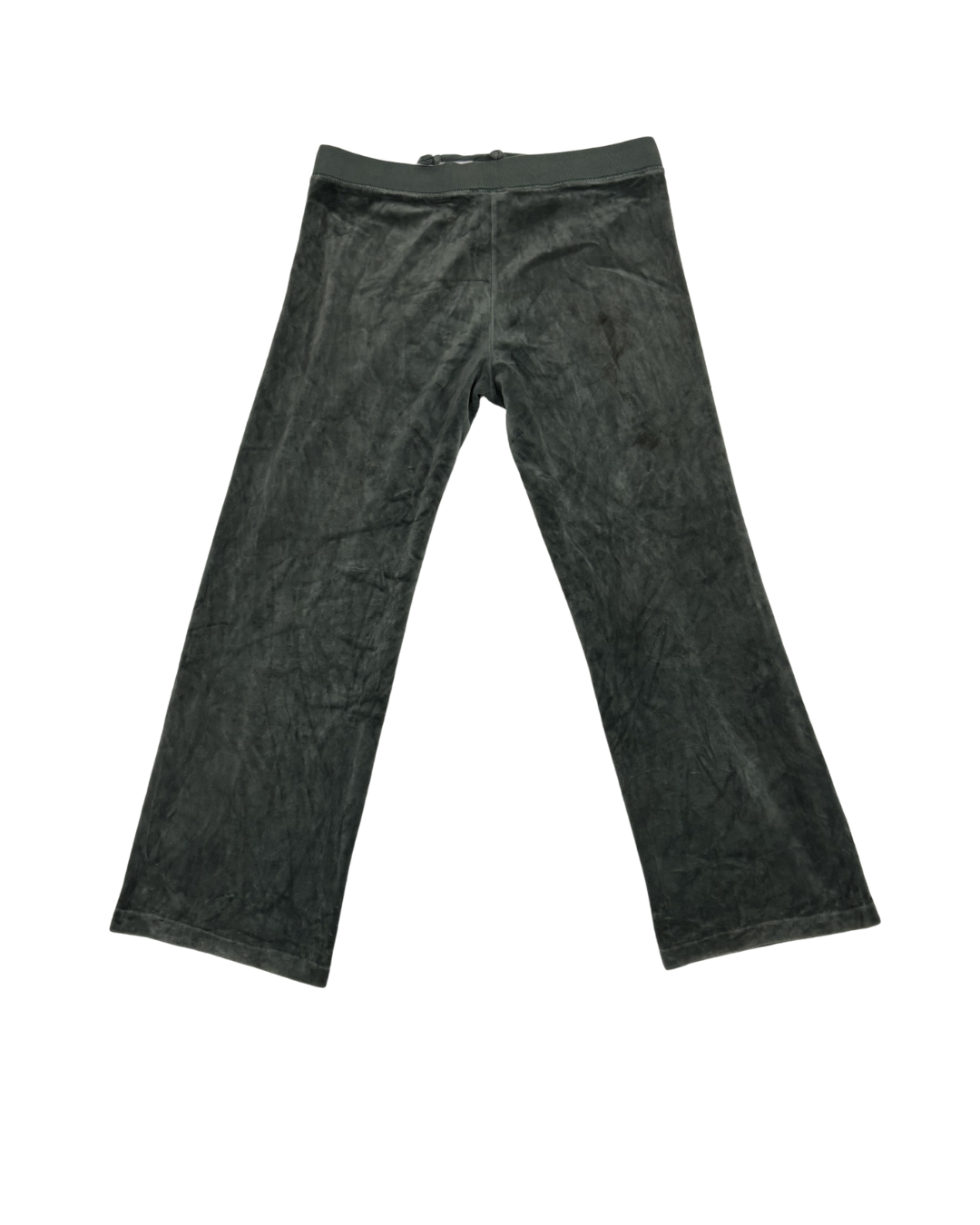 Juicy Couture Gray Velour Glitter Logo Tracksuit Pants - L | Waist: 32"