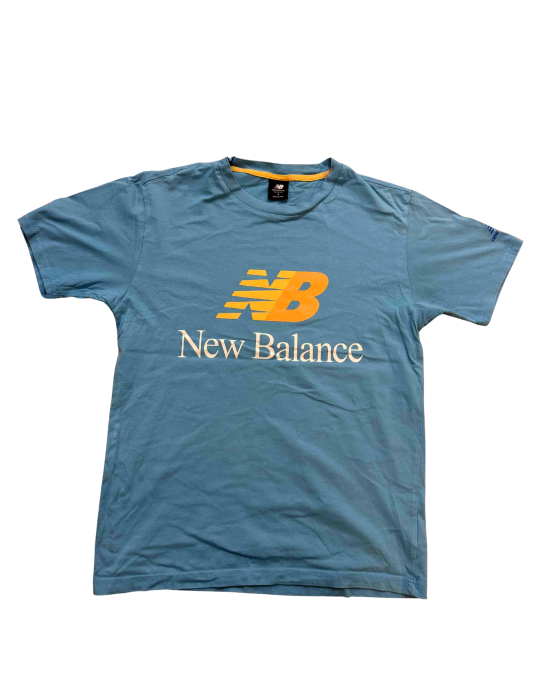 New Balance Retro Logo in Blue/Orange T-Shirt - S