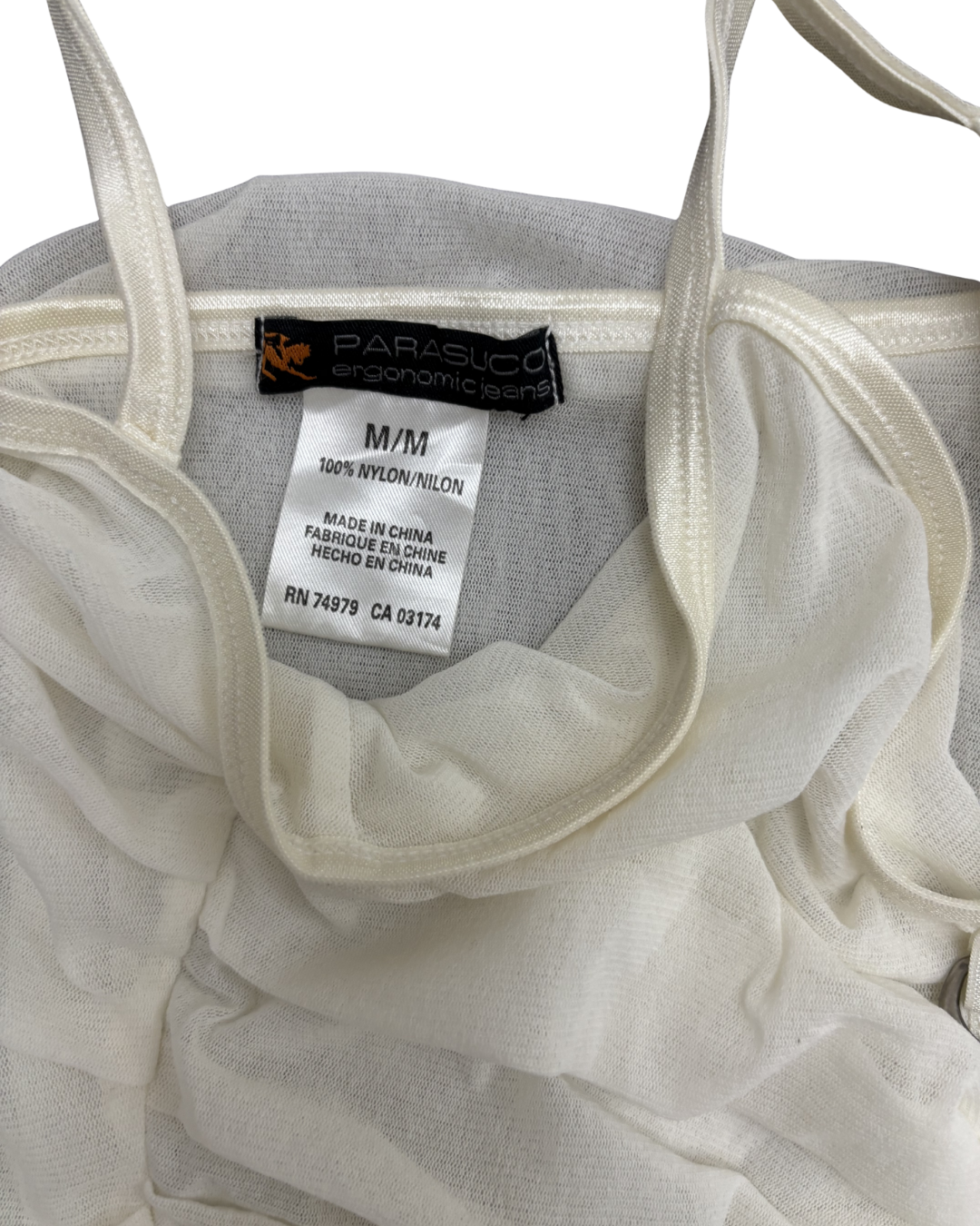 Parasuco Ergonomic Jeans Sheer Mesh Strappy Top - XXS