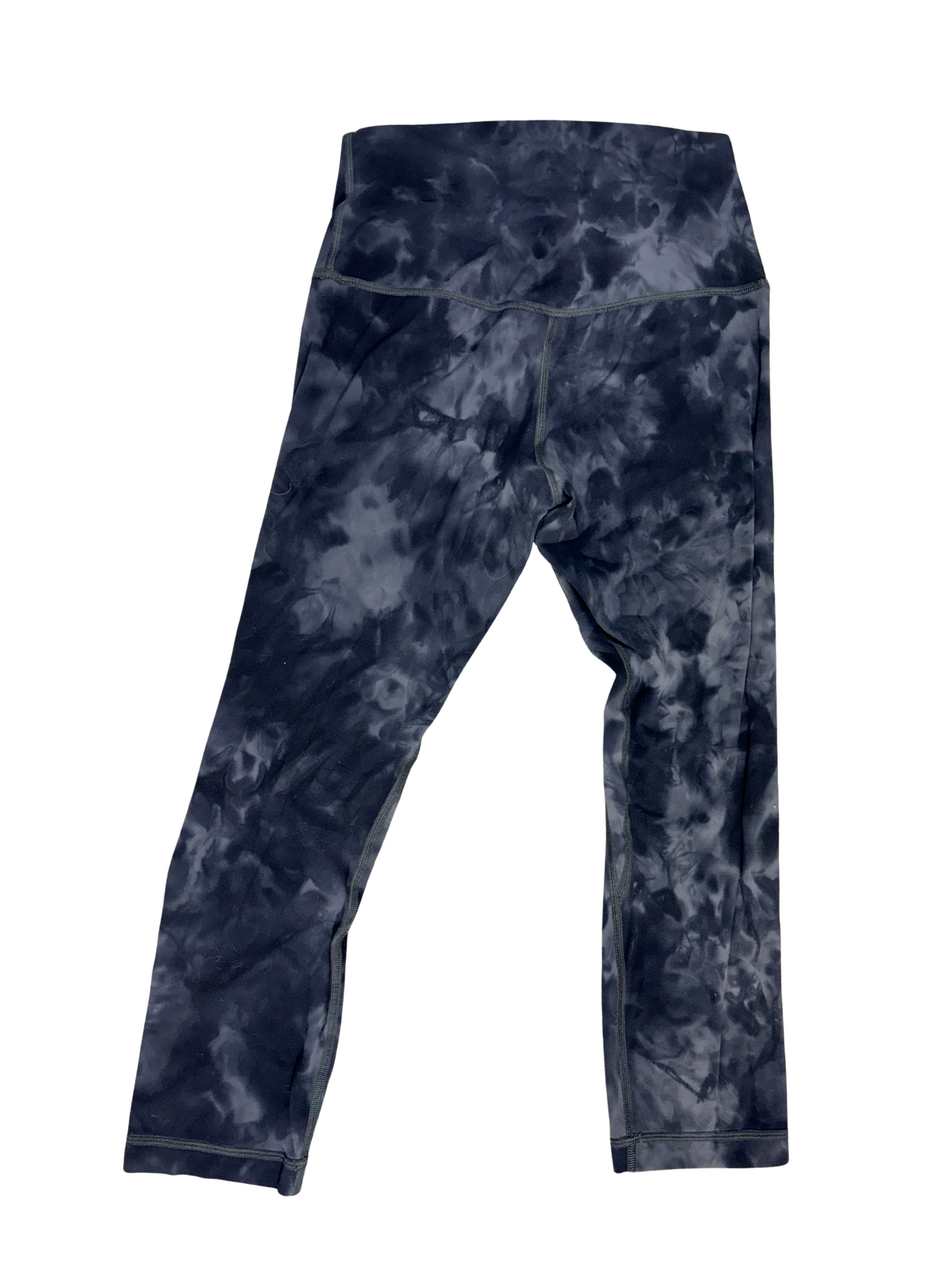 Lululemon Wunder Under Crop High-Rise - Ink Blue Tie-Dye - XS