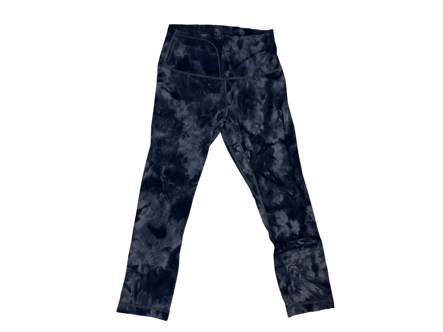 Lululemon Wunder Under Crop High-Rise - Ink Blue Tie-Dye - XS
