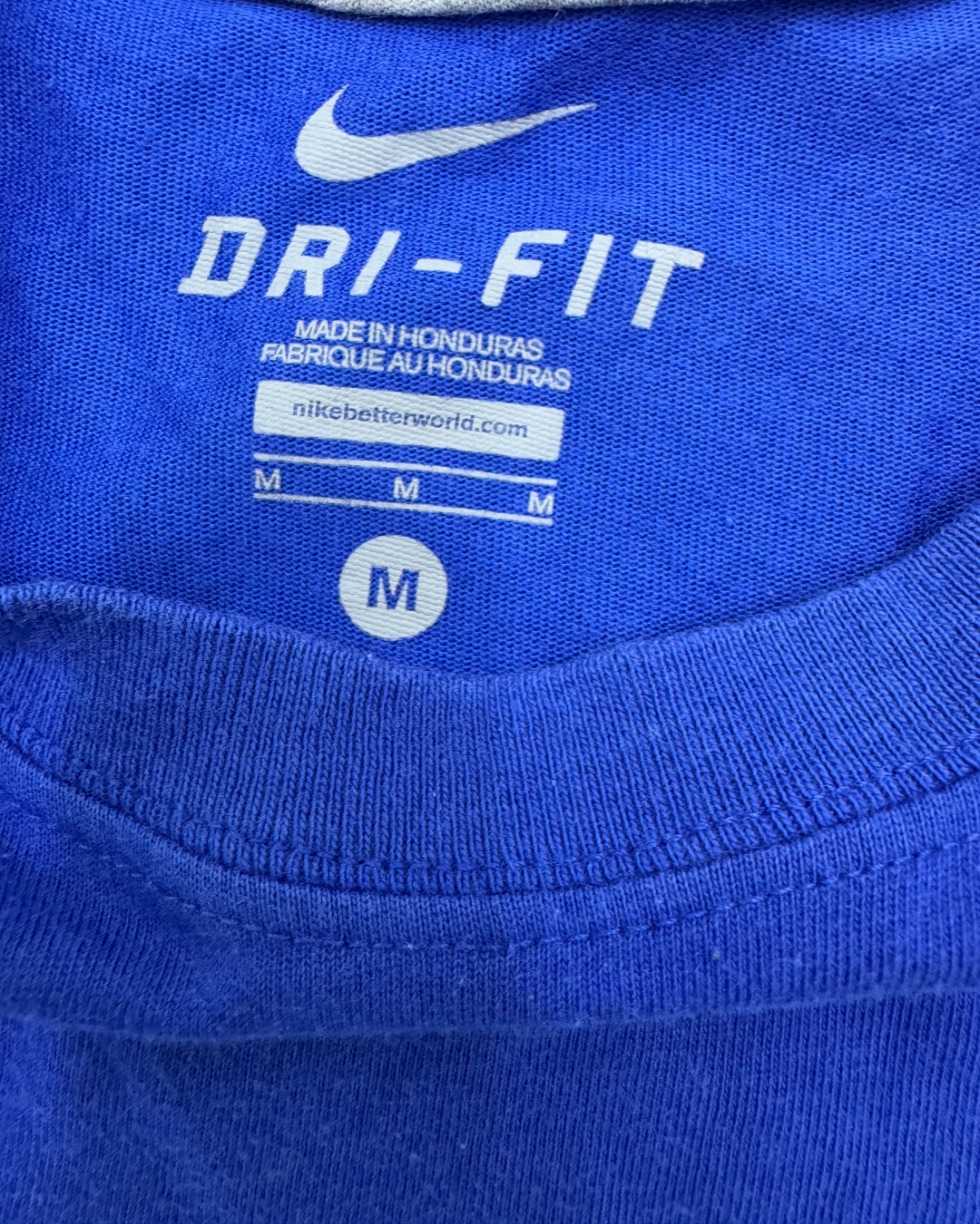 Nike DriFit Cotton Blue T-Shirt - S