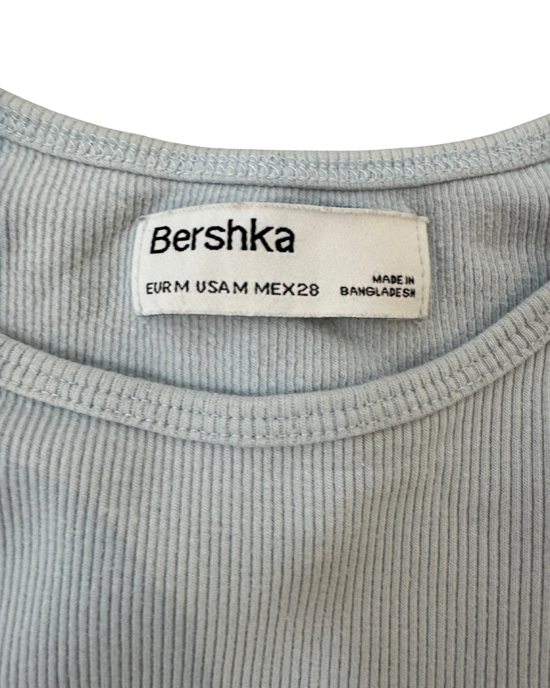 Bershka Light Blue Crop Top - XS