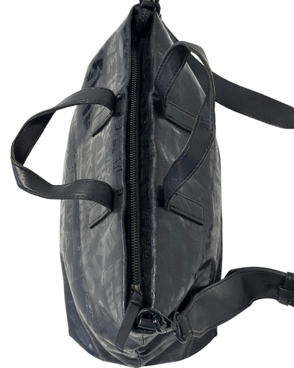 DKNY Tonal Graffiti Print Black Weekender Bag