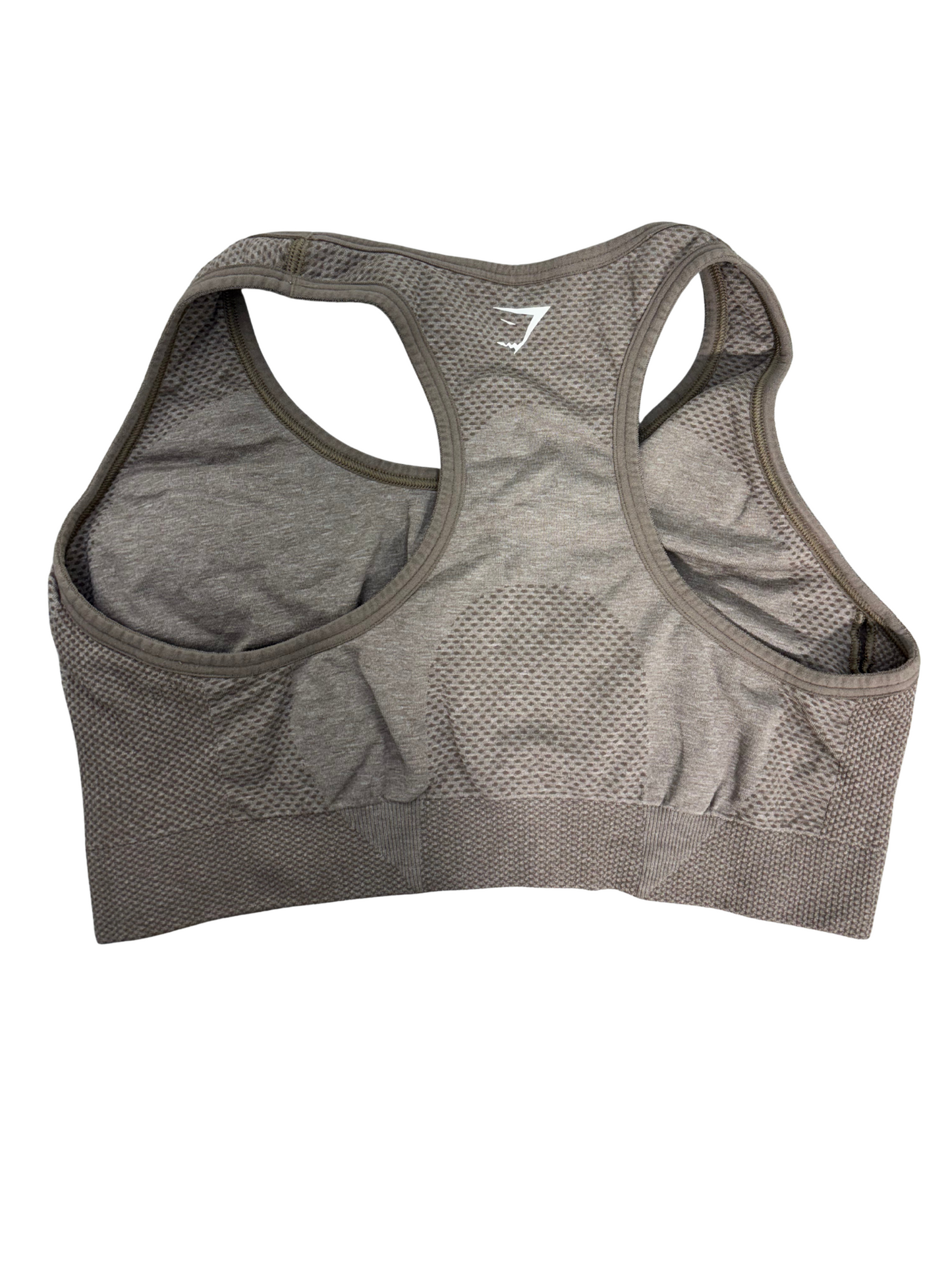 Gymshark Vital Seamless Sports Top - Taupe Grey - S