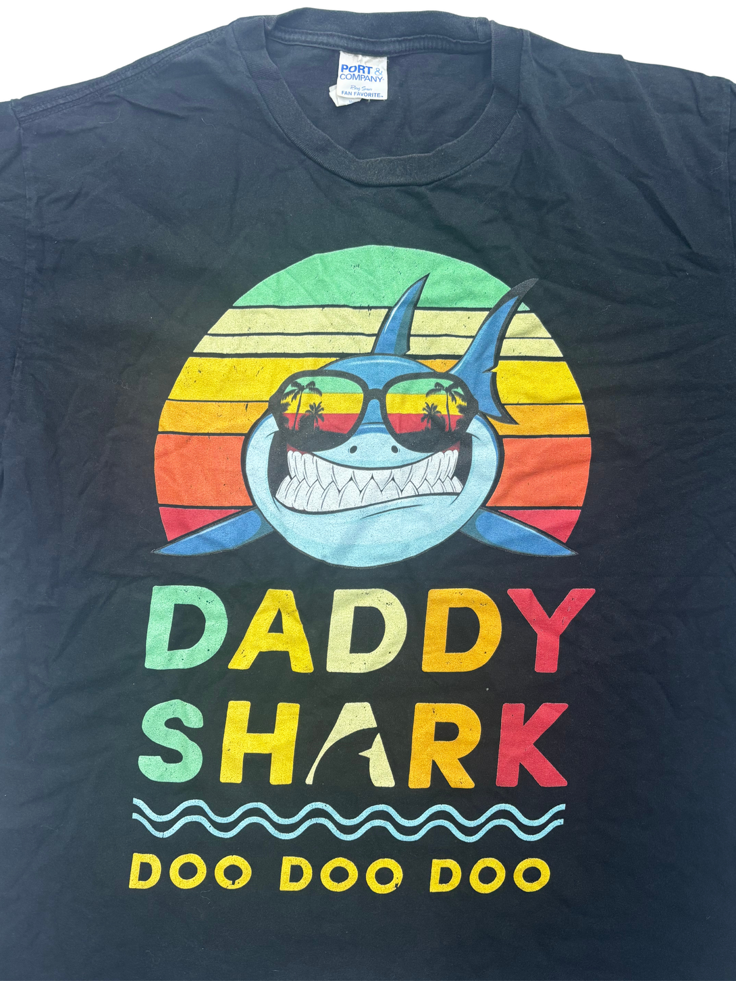 Daddy Shark Shirt Doo Doo Doo T-Shirt - L