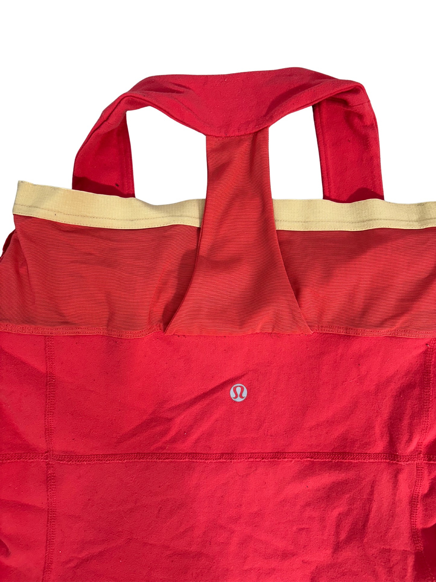 Lululemon Power Y Tank Top Red with Contrast Band - XS