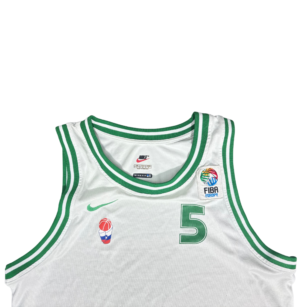 Nike Slovenia National Team Basketball Jersey #5 – Terziev – FIBA Edition - L