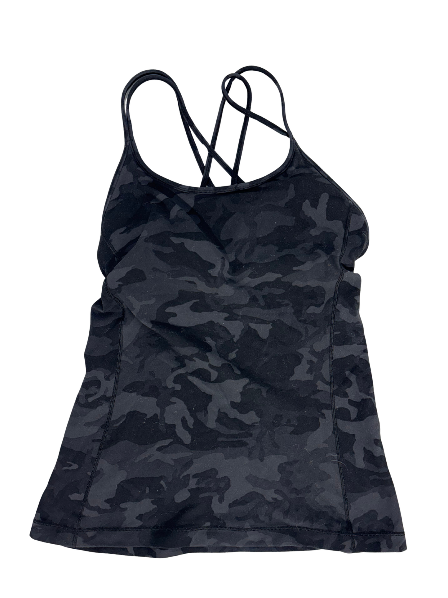 Lululemon Power Y Tank Top Black Camo - XS
