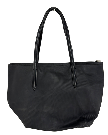Lacoste Black L.12.12 Concept Textured Piqué Mini Tote Bag