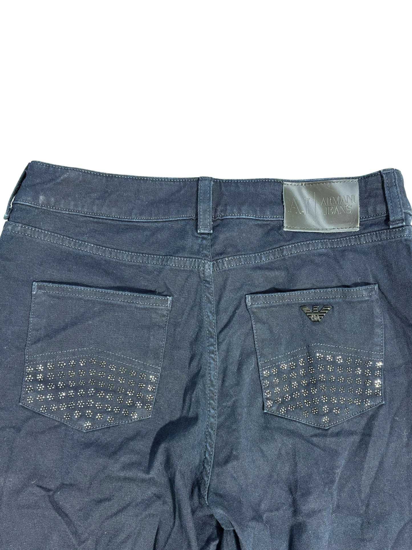 Armani Jeans Black Studded Pocket Denim – Slim Fit - M | Waist 31