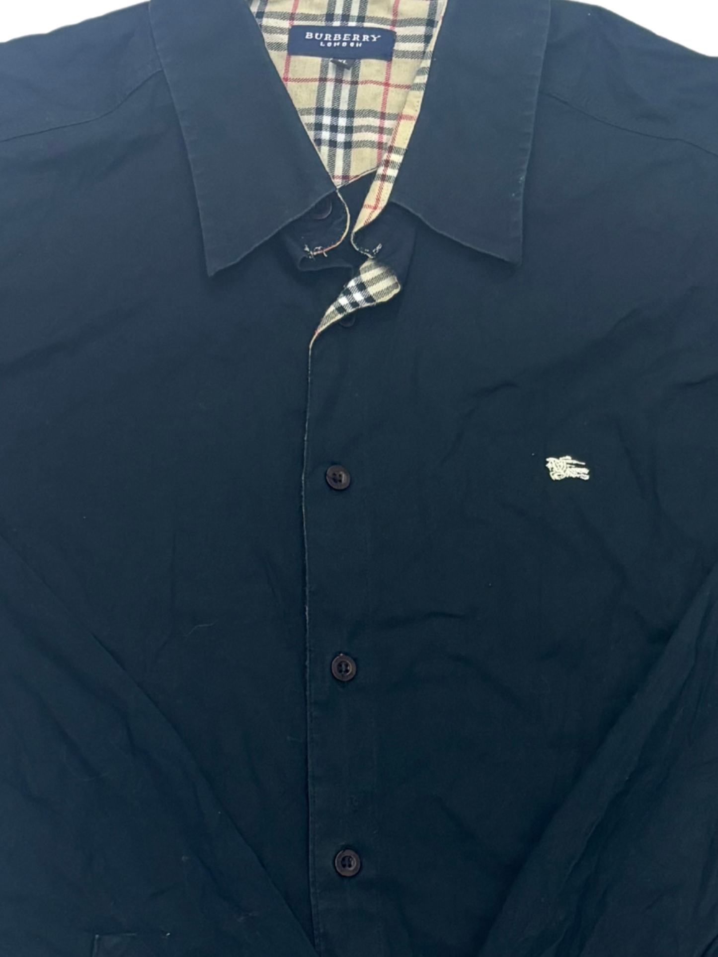 Burberry Black Button Up Shirt - M