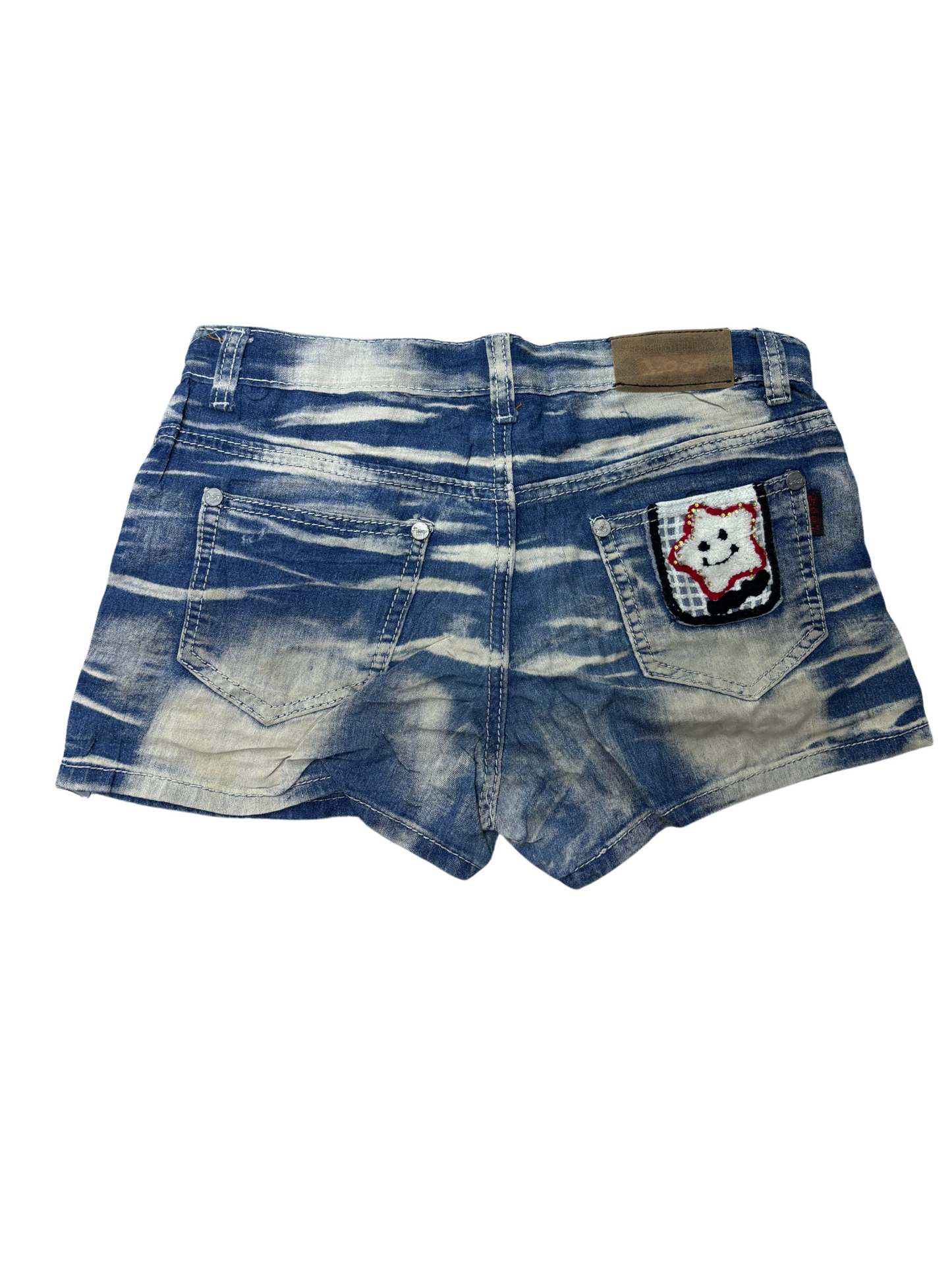J:007 Women Denim Vintage Shorts - S | Waist: 26