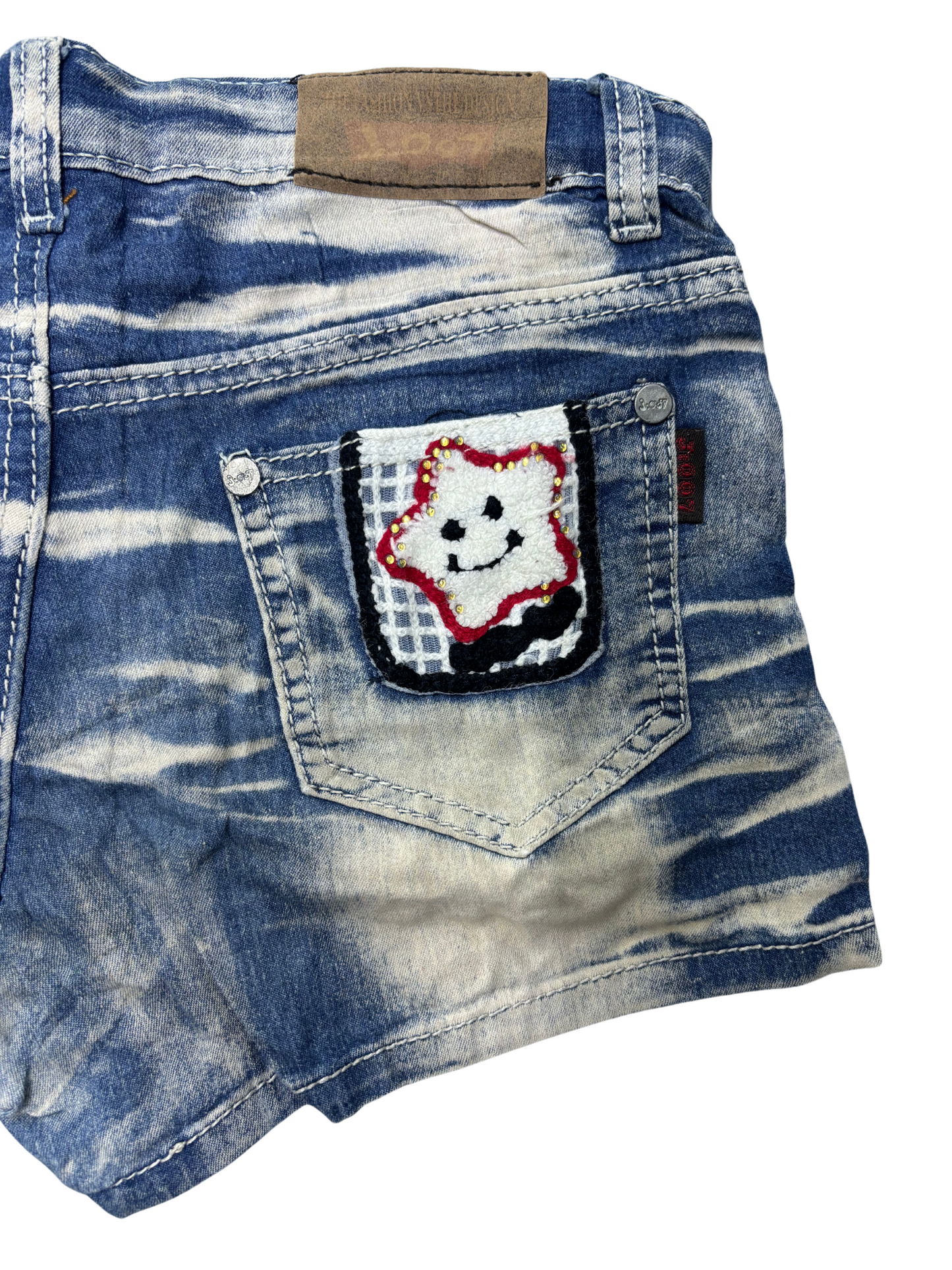 J:007 Women Denim Vintage Shorts - S | Waist: 26