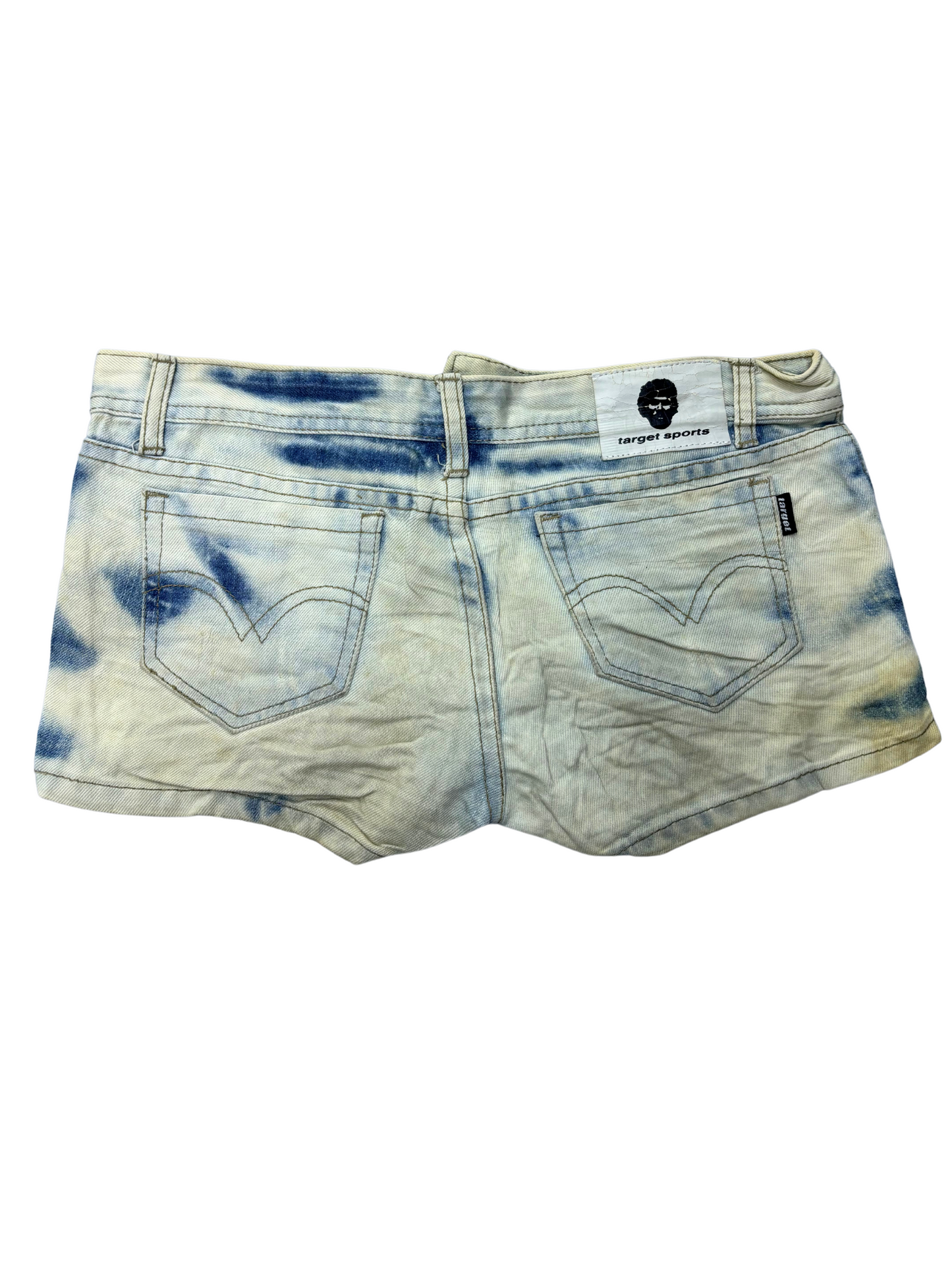 Target Women Denim Vintage Shorts - L | Waist: 30