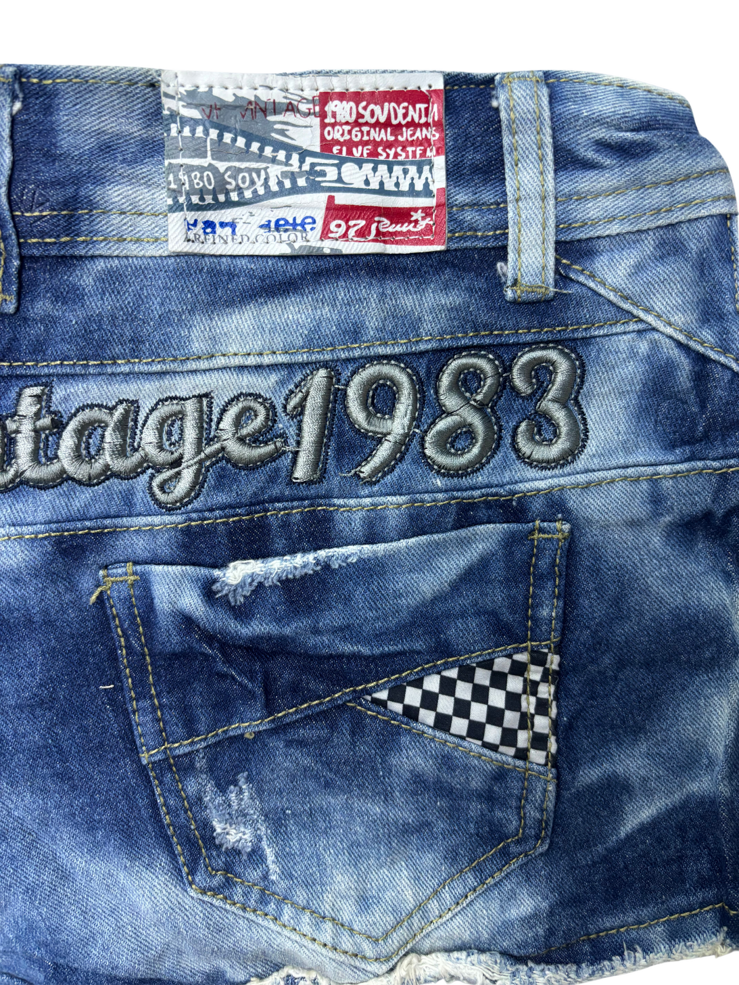 Original Vintage 1983 Women Denim Shorts - M | Waist: 28