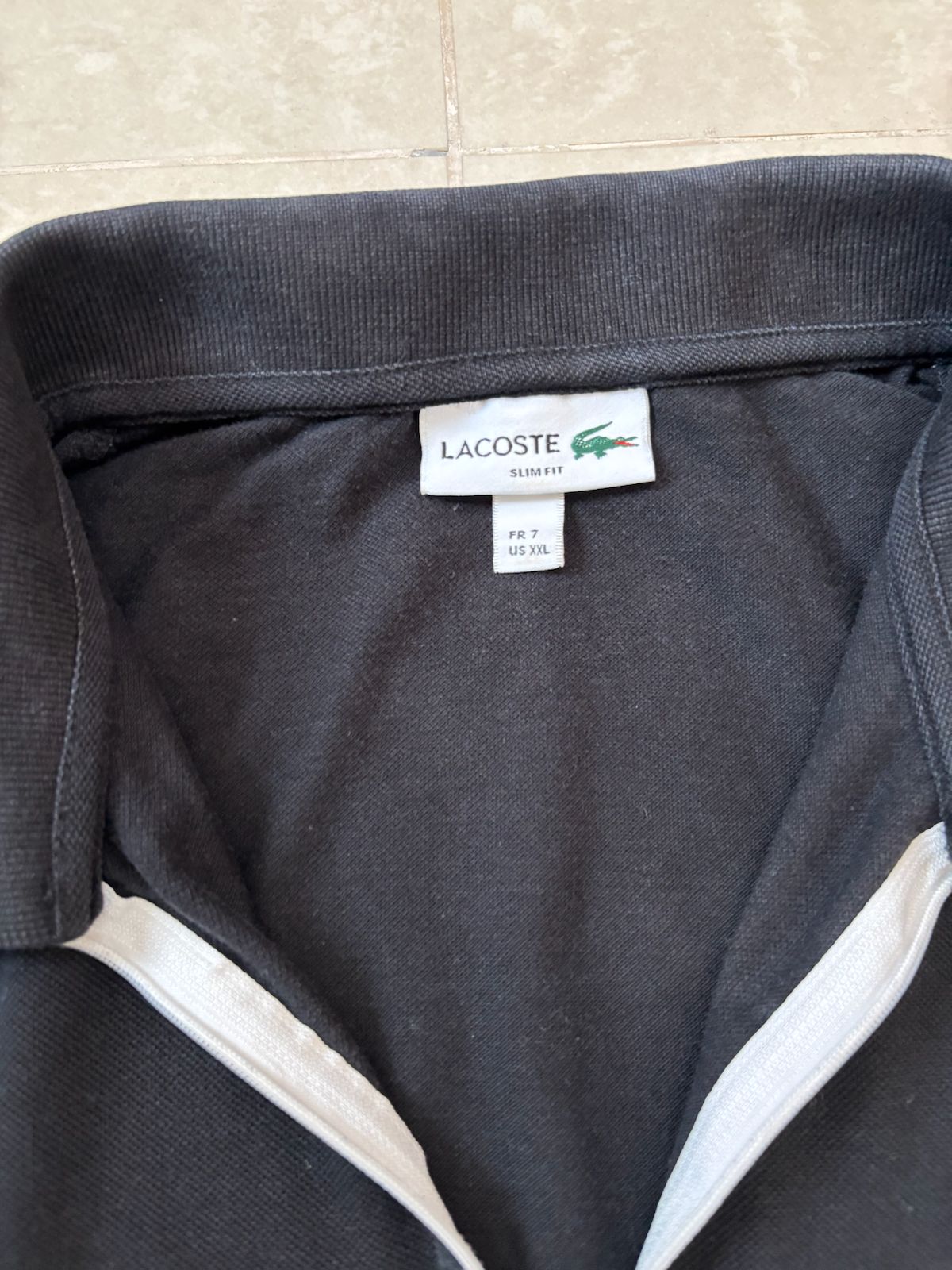 Lacoste Rugby Long Sleeve Black T-Shirt - M