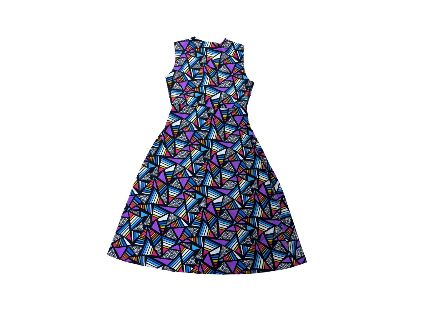Jolie Moi Geometric Print Maxi Dress