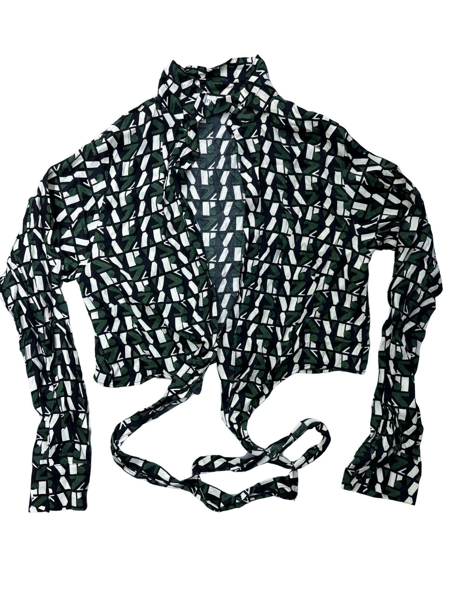 Vinales Printed Jersey Wrap Top