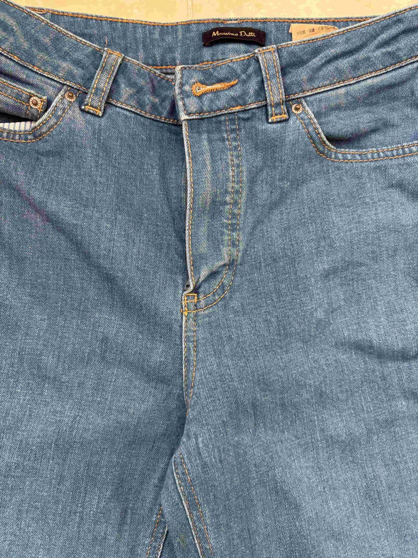 Massimo Dutti Flared Blue Denim Jeans - XS | Waist: 24"
