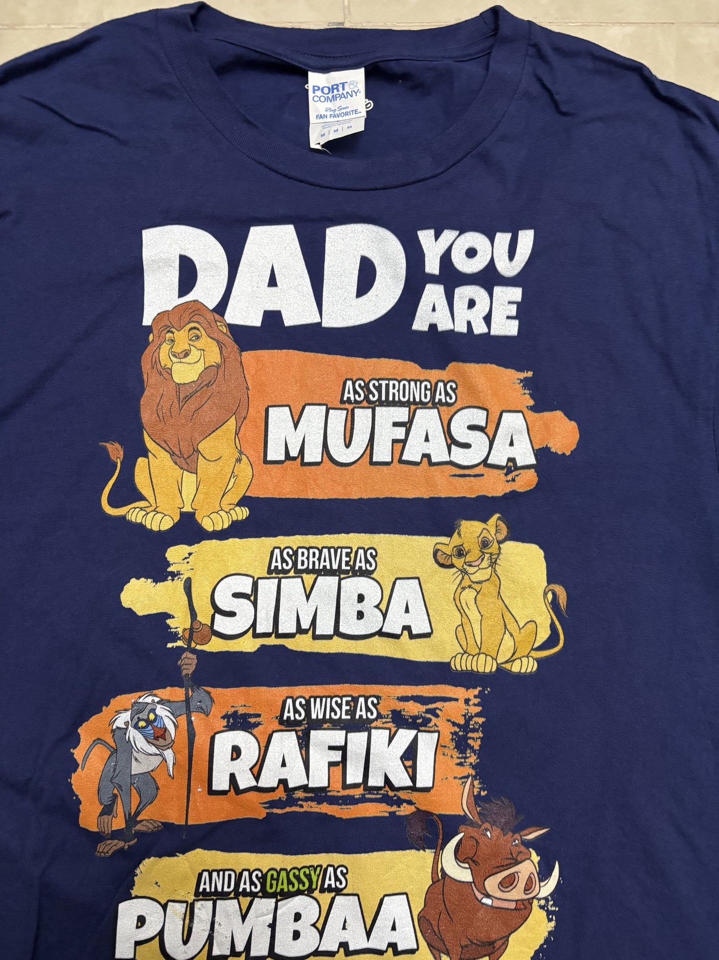 Port & Company “Dad You Are” Lion King Graphic T-Shirt - S