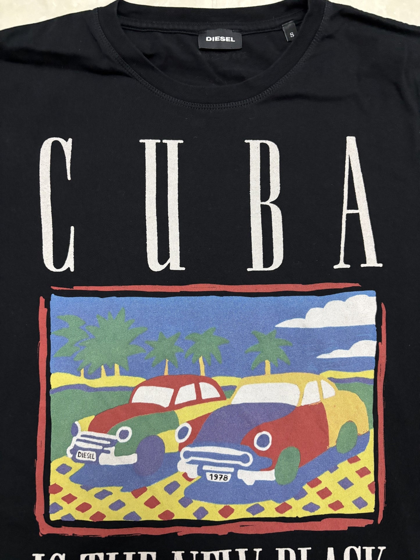 Diesel "Cuba is the New Black" Graphic T-Shirt - M