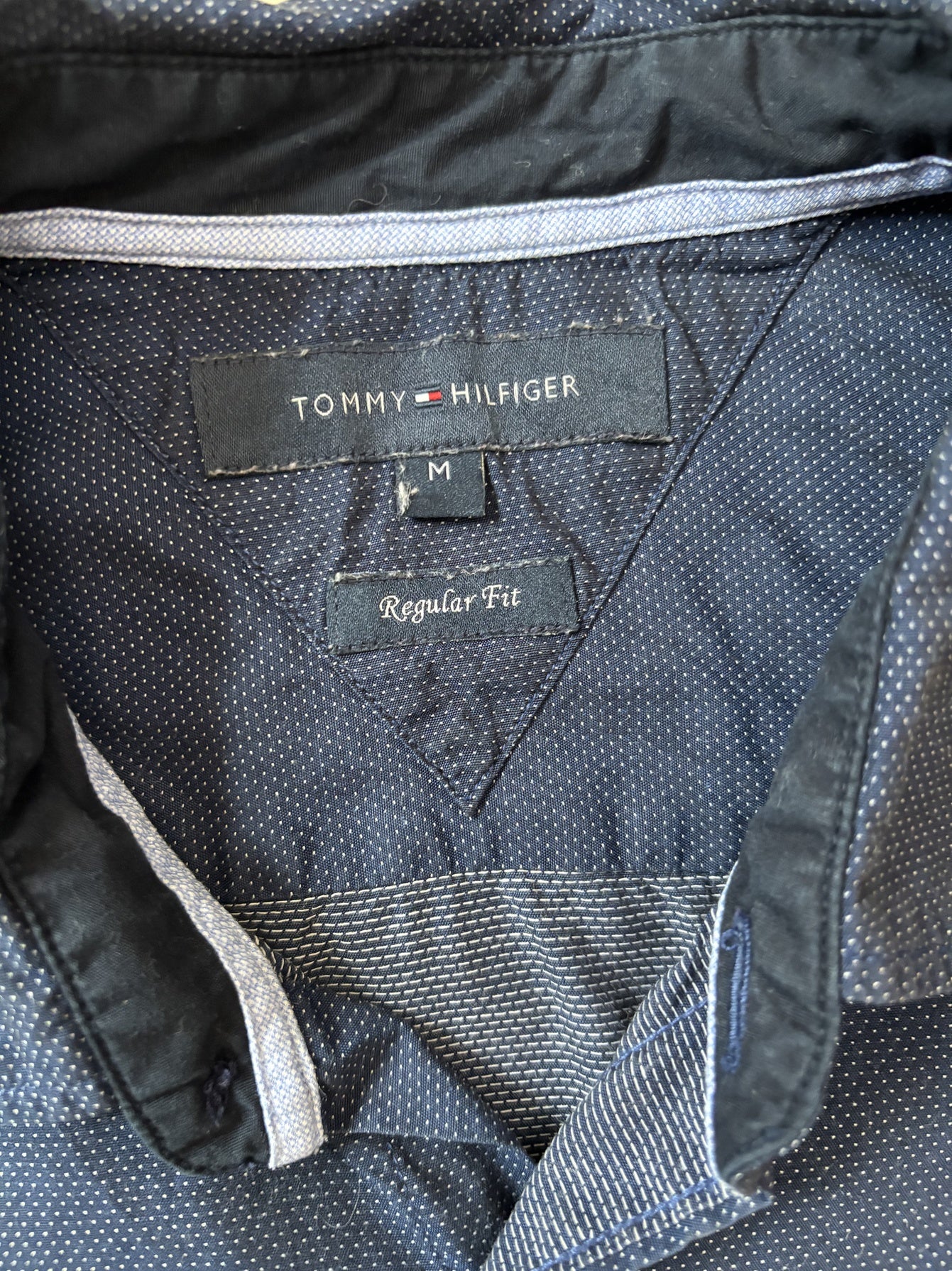 Tommy Hilfiger Regular Fit Navy Blue Shirt - S