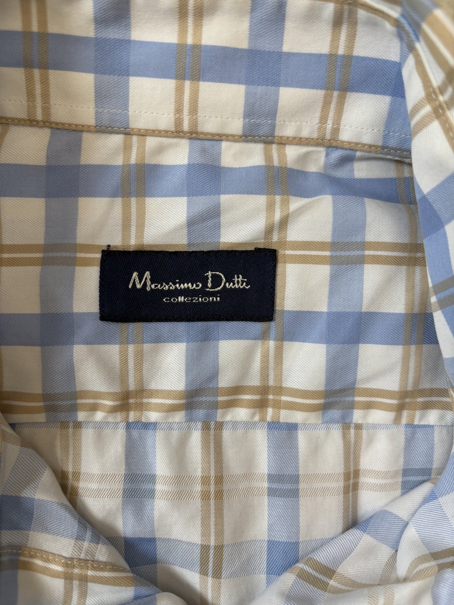 Massimo Dutti Collezioni Plaid Long Sleeve Dress Shirt - M