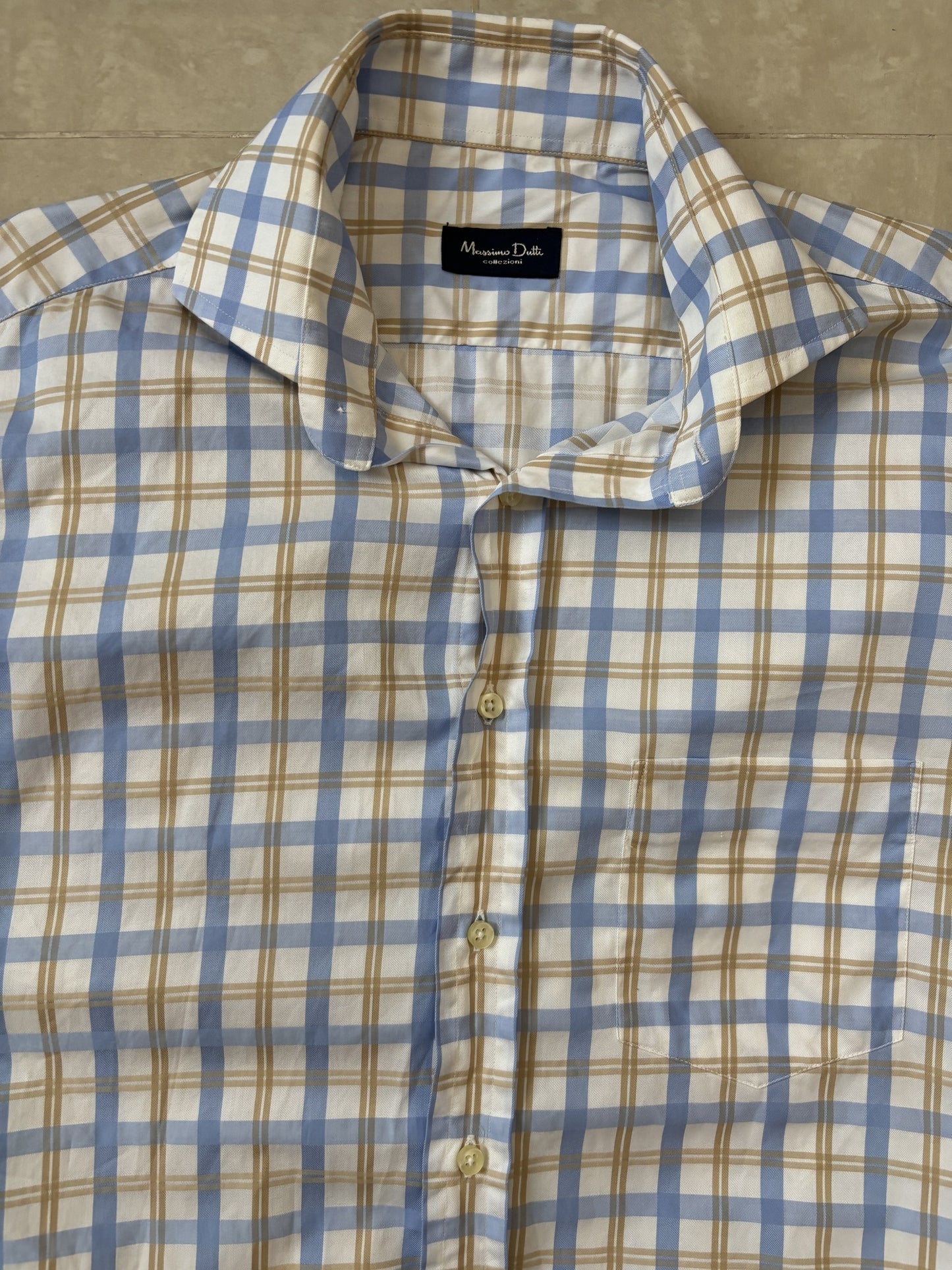 Massimo Dutti Collezioni Plaid Long Sleeve Dress Shirt - M