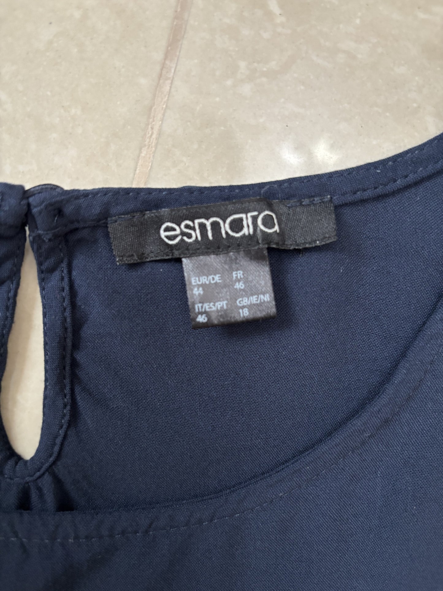 Esmara Navy Blue Short Sleeve Casual Top - XXL