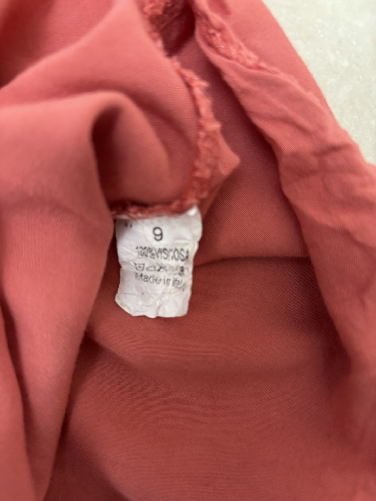 Crane Pink Button Down Sleeveless Cami Top - M