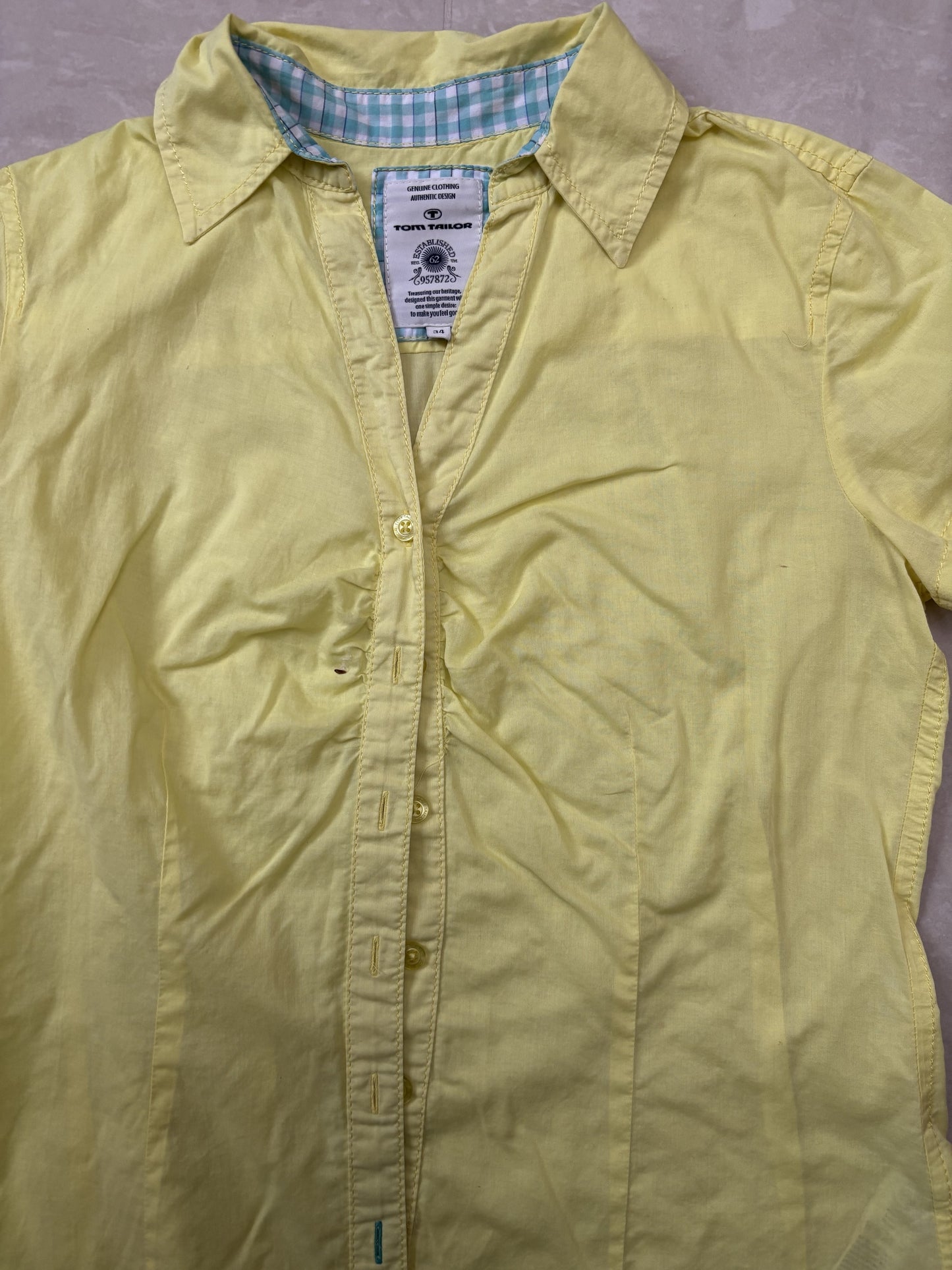 Tom Tailor Yellow Casual Summer Blouse - XS
