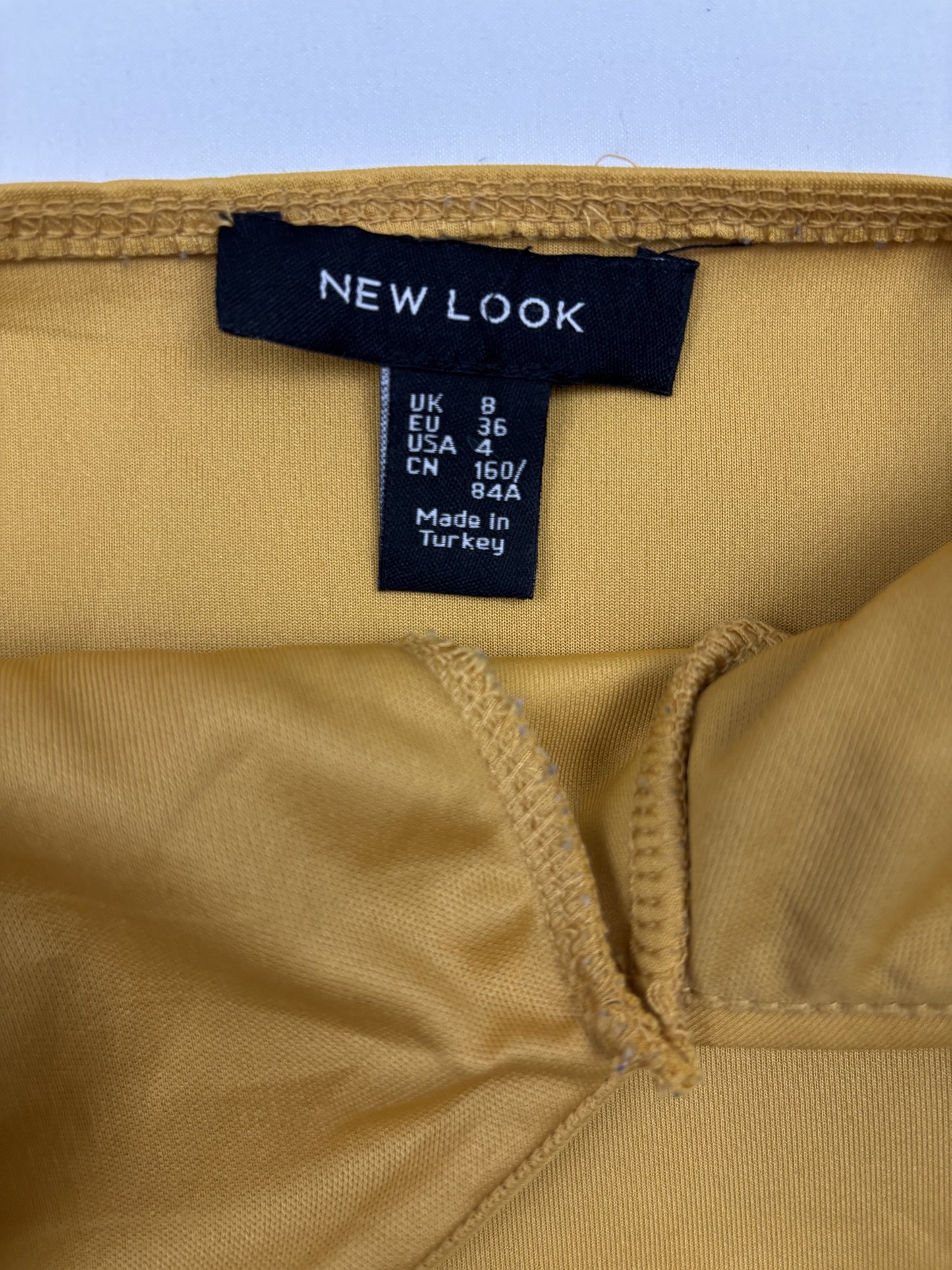 New Look Mustard Chiffon Cami Top - XS