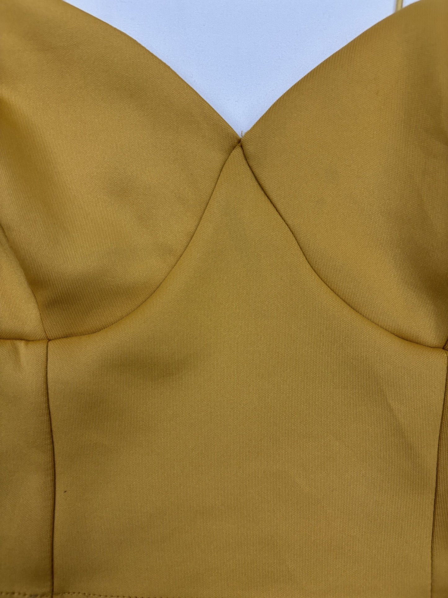 New Look Mustard Chiffon Cami Top - XS