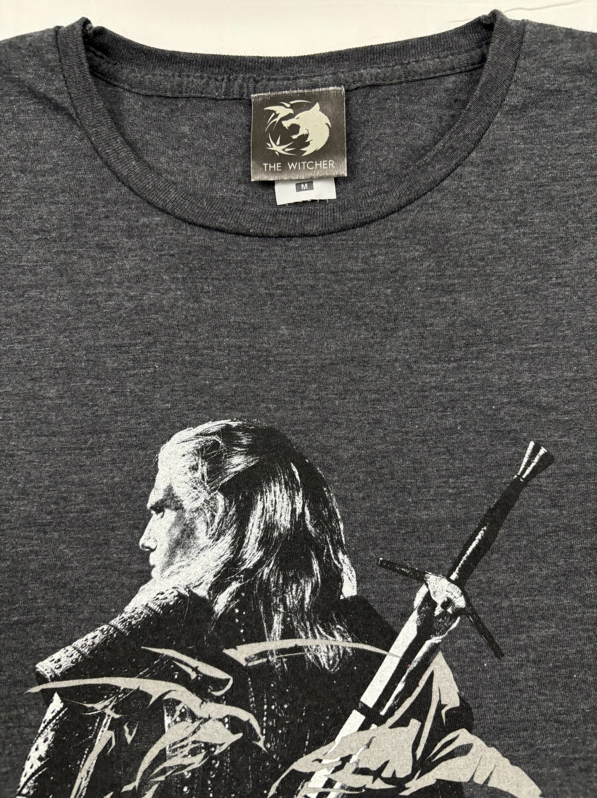 The Witcher Gray Geralt Graphic T-Shirt - S