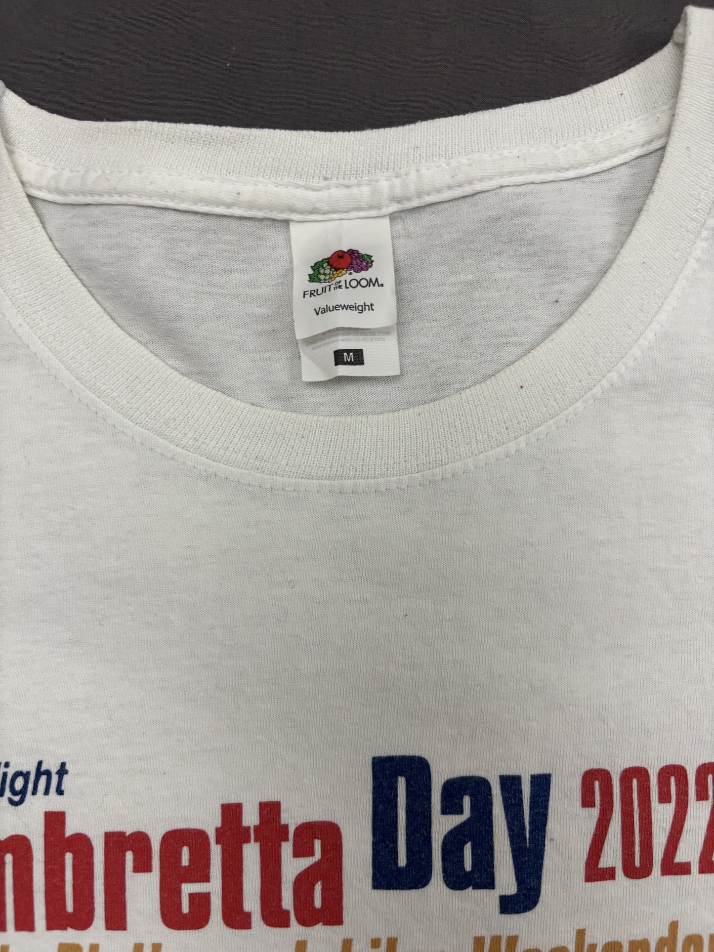 Fruit of the Loom Lambretta Day 2022 Scooter Event White T-Shirt - M
