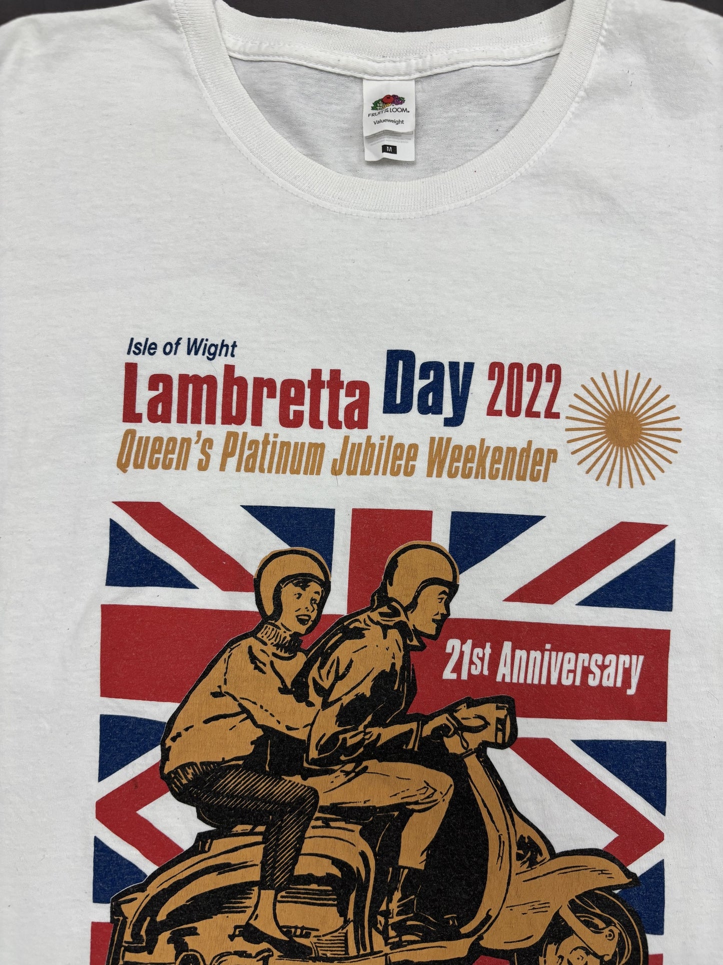 Fruit of the Loom Lambretta Day 2022 Scooter Event White T-Shirt - M