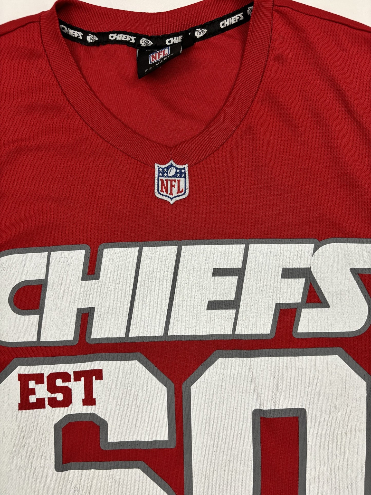 Primark NFL Kansas City Chiefs EST 60 Red Fan Fit Jersey - L