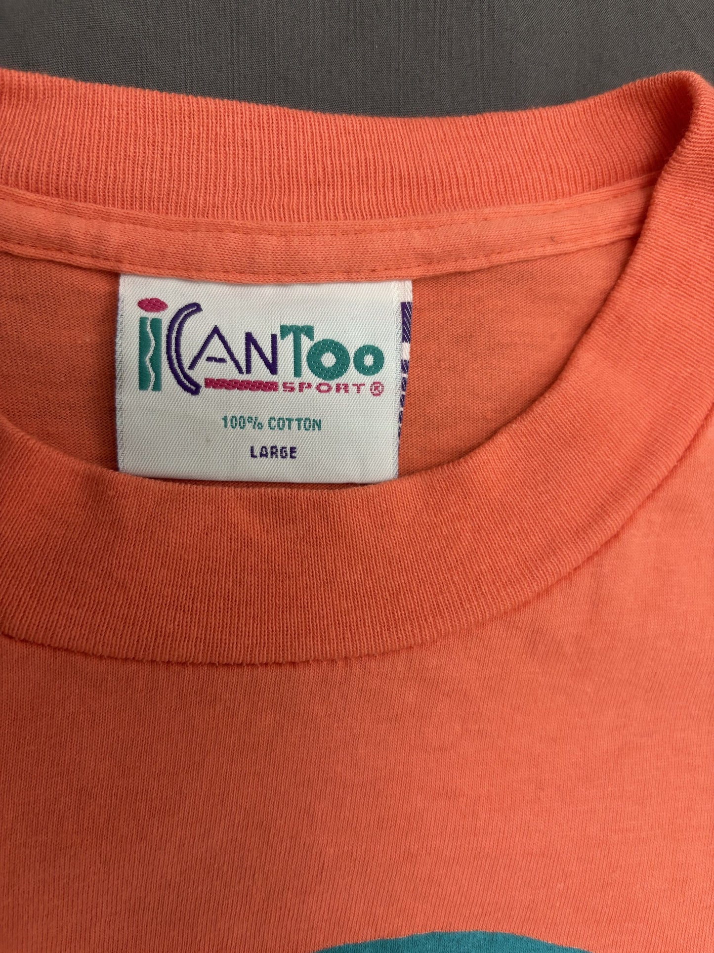 ICanToo Vintage Malibu Orange Graphic T-Shirt - M