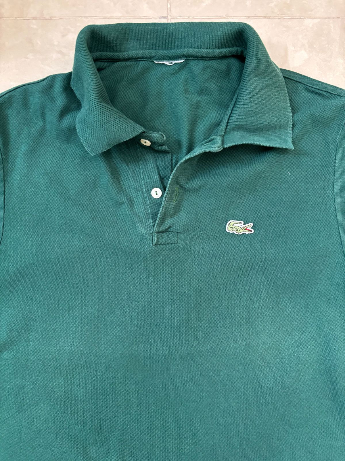 Lacoste Classic Fit Teal Green Polo Shirt - S