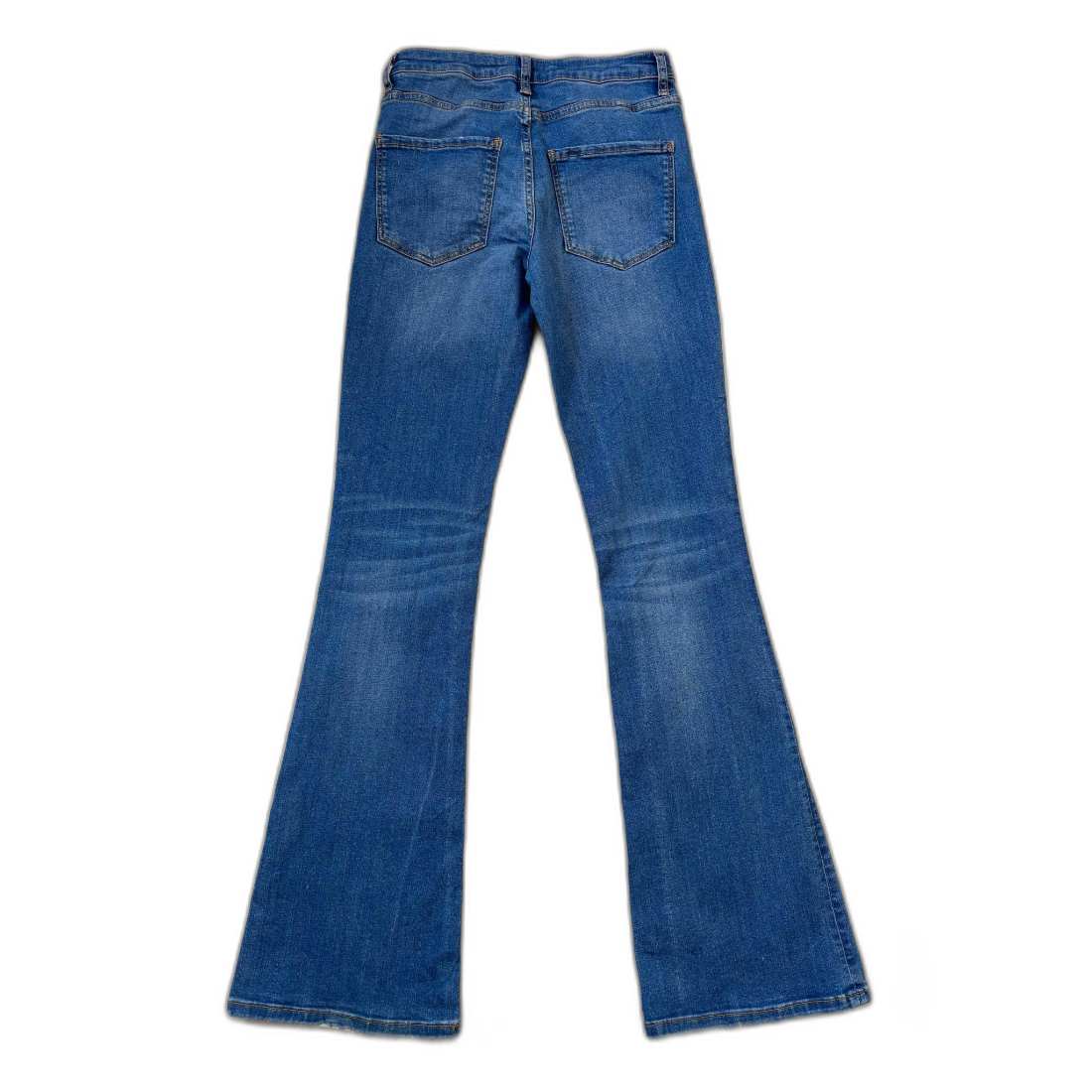 Zara Woman Premium Denim Flared Blue Jeans - XS | Waist: 26"