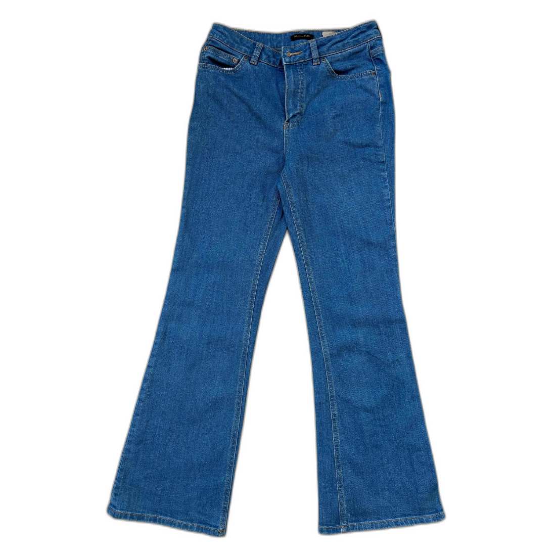 Massimo Dutti Flared Blue Denim Jeans - XS | Waist: 24"
