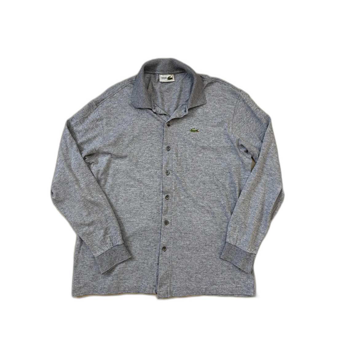 Lacoste Grey Long-Sleeve Button-Down Shirt - M