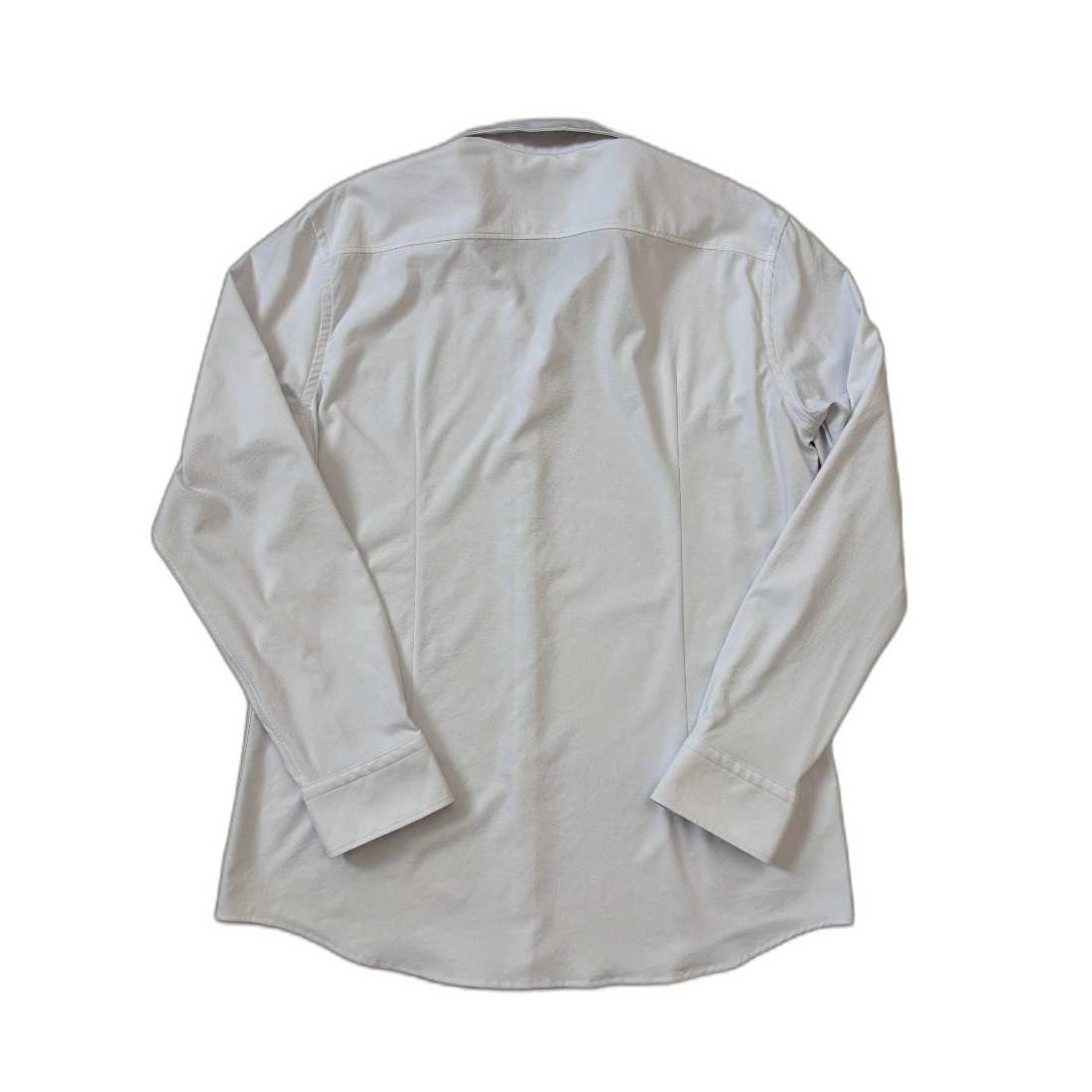 BOSS Slim Fit White Textured Performance Dress Shirt - M