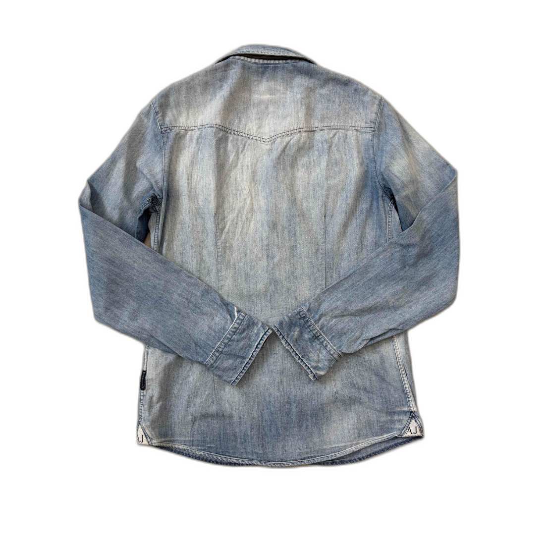Armani Jeans Faded Light Wash Denim Shirt- XS