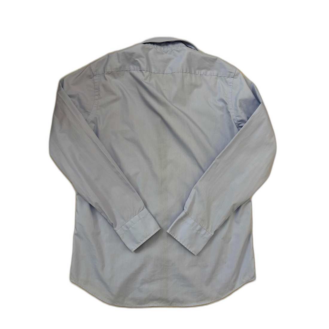 Boss Regular Fit Gray with Contrast Trim Dress Shirt - M