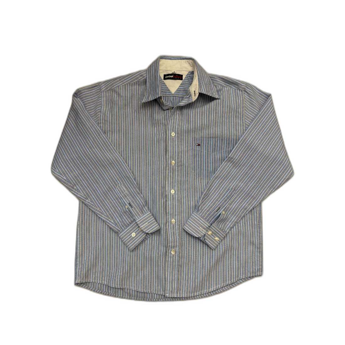 Tommy Hilfiger Classic Fit Multi-Stripe Blue Shirt - M