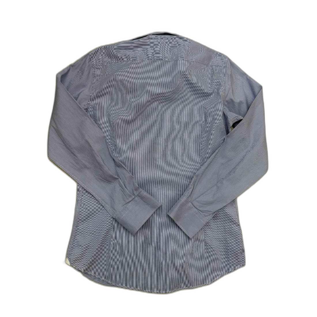 Massimo Dutti Slim Fit Micro checked Blue Shirt - S