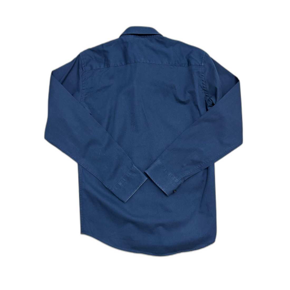 Tommy Hilfiger Contrast Placket Navy Blue Button-Down Shirt - XS